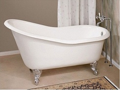 Magliezza Чугунная ванна Beatrice 153x76,5 (ножки хром) – фотография-5